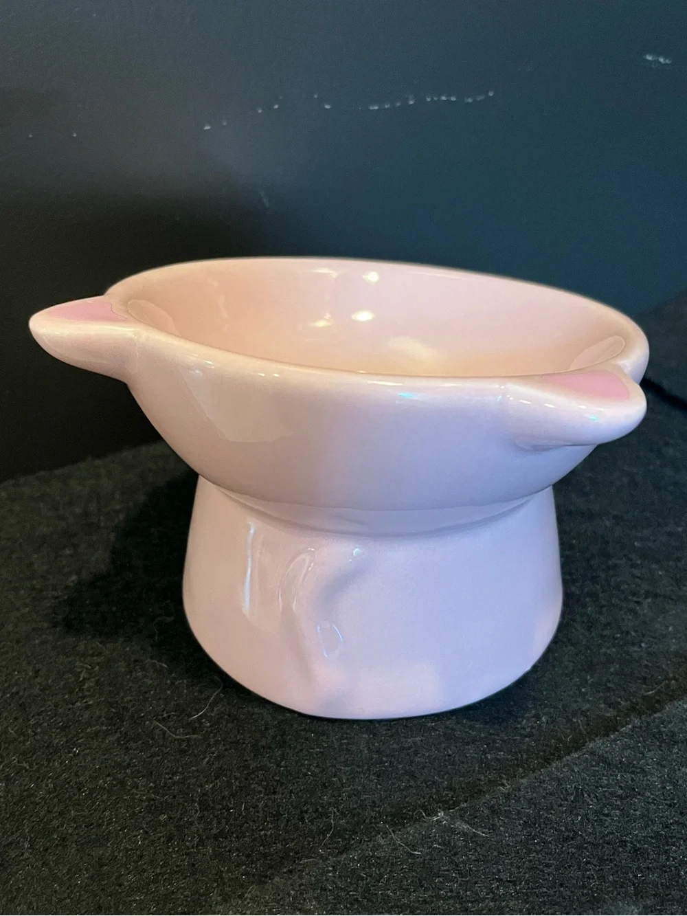Pink Cat Ceramic Elevated Cat Bowl by Nice Paws